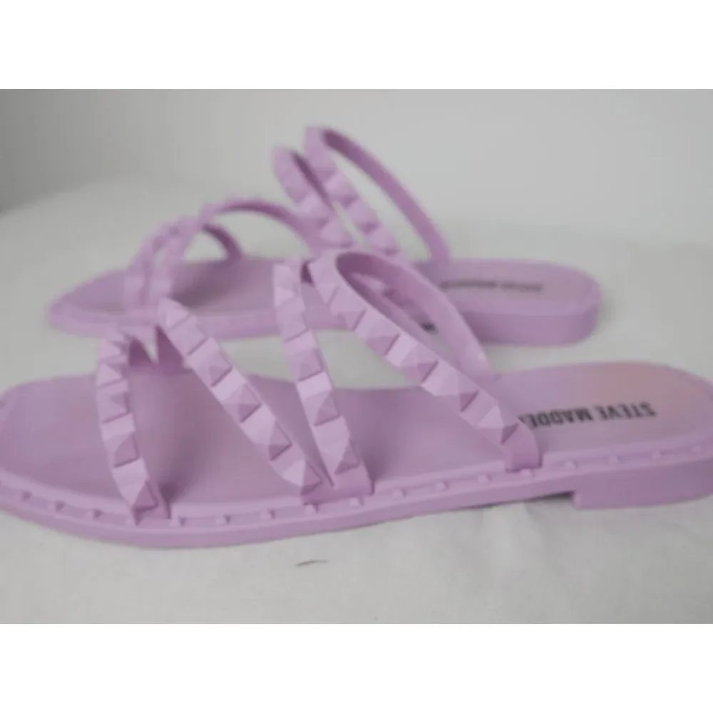 Steve Madden Women's Skyler-J Studded Jelly Lilac 7M - Picture 3 of 8
